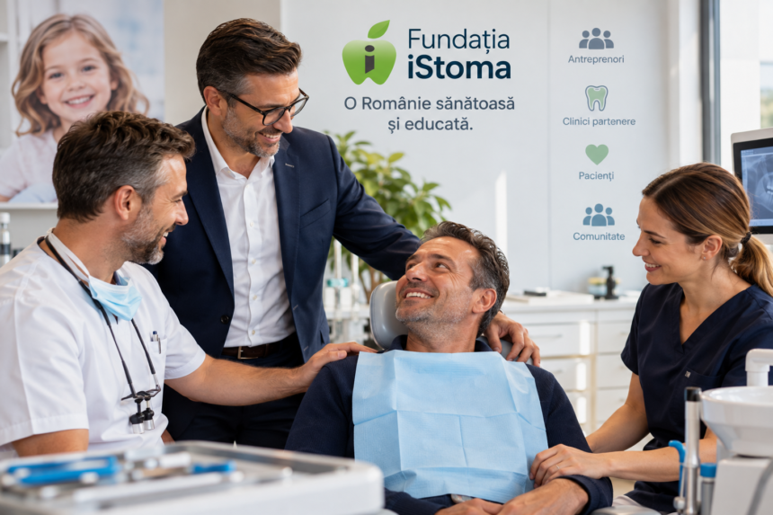 Cum poți ajunge la dentist cu sprijinul companiei la care lucrezi. Fundația iStoma ajută pacienții.